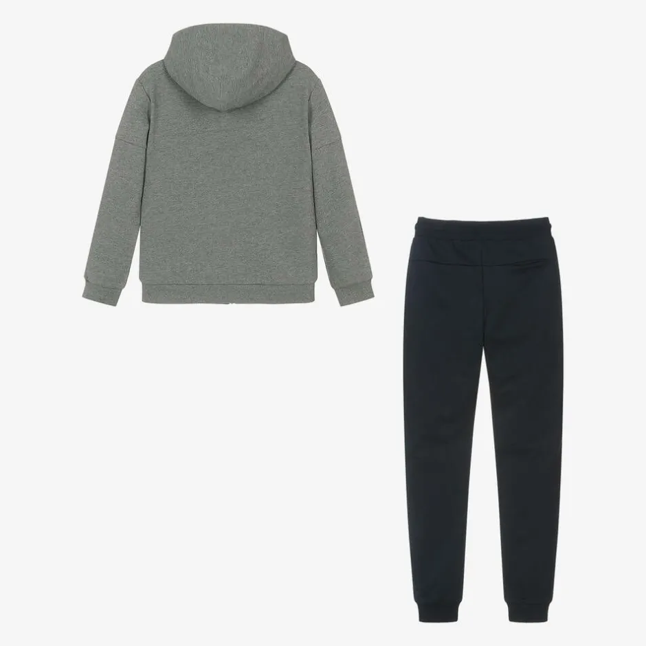 Mayoral Nukutavake Boys Grey & Blue Jersey Tracksuit Best