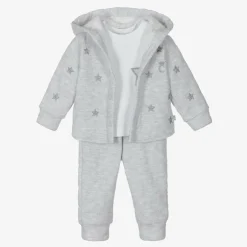 Caramelo Kids Boys Grey 3 Piece Tracksuit