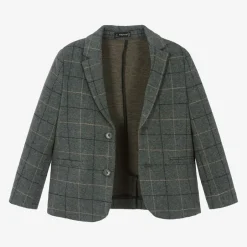 Mayoral Boys Grey Check Blazer Discount