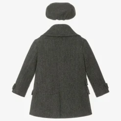 Beau KiD Boys Grey Coat & Hat Set Outlet