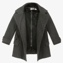 Beau KiD Boys Grey Coat & Hat Set Outlet