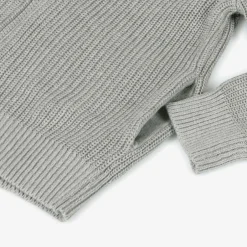 Tommy Hilfiger Boys Grey Cotton Knit Cardigan Outlet