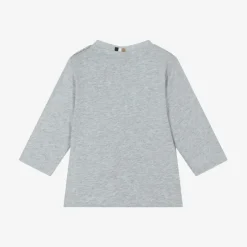 BOSS Boys Grey Cotton Top Sale