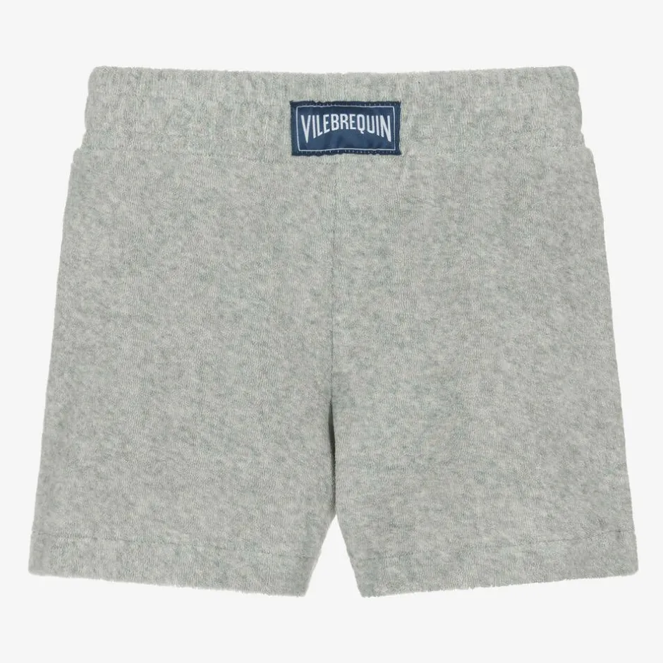 Vilebrequin Boys Grey Cotton Towelling Shorts Outlet