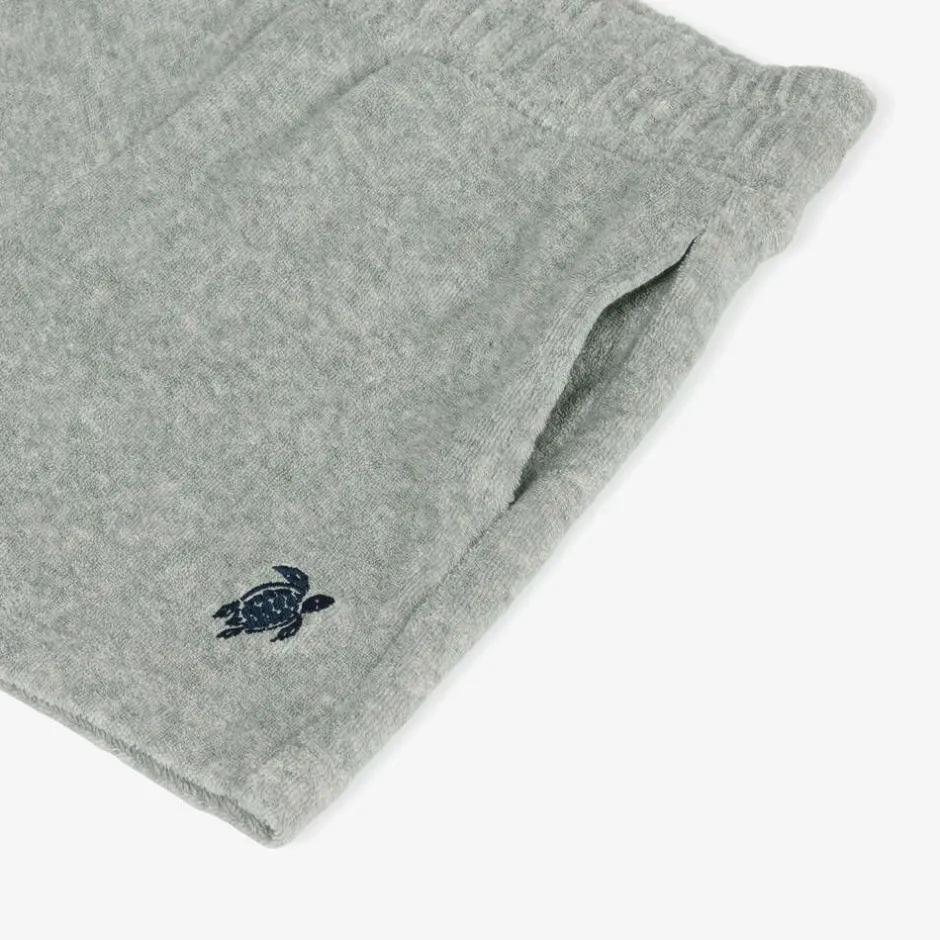 Vilebrequin Boys Grey Cotton Towelling Shorts Outlet