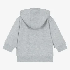 Timberland Boys Grey Cotton Zip-Up Hoodie Outlet