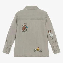 Stella McCartney Kids Boys Grey Denim Shirt Online
