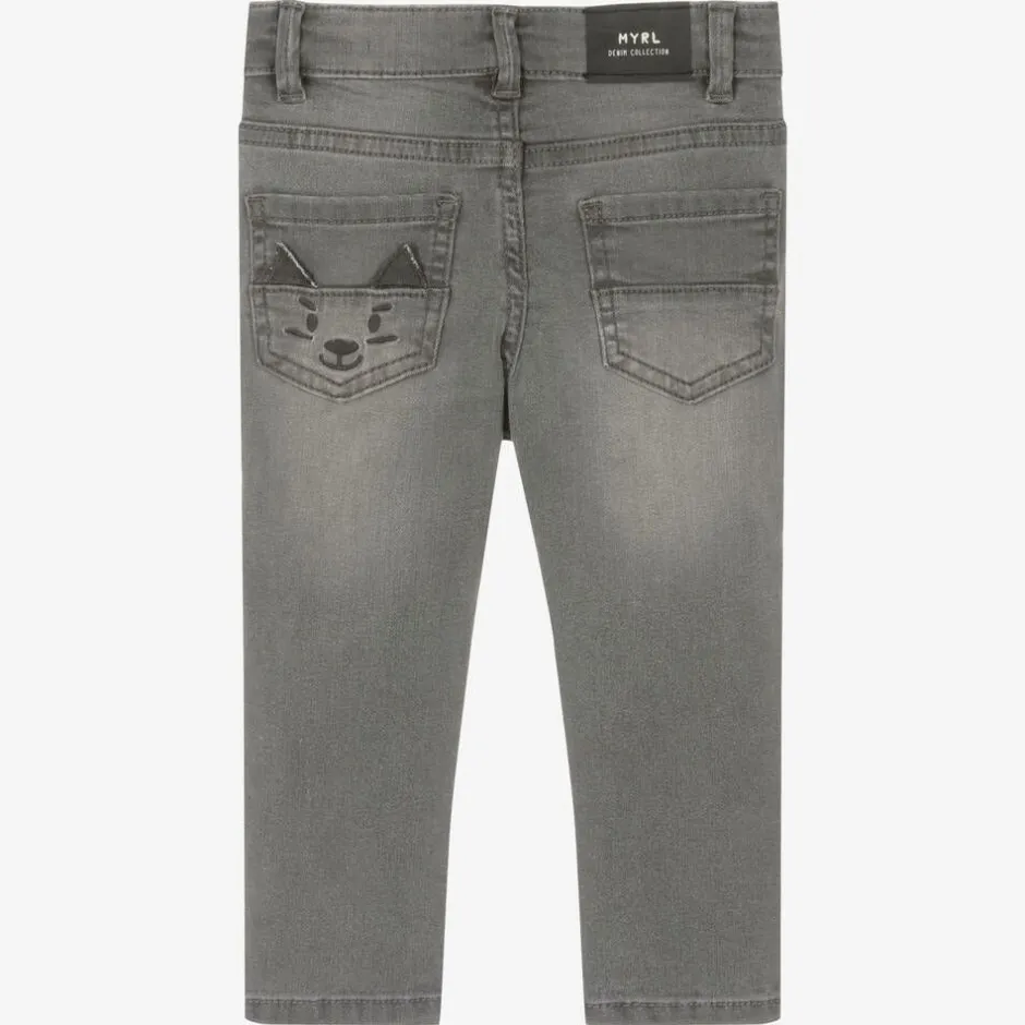 Mayoral Boys Grey Denim Slim Fit Jeans Clearance