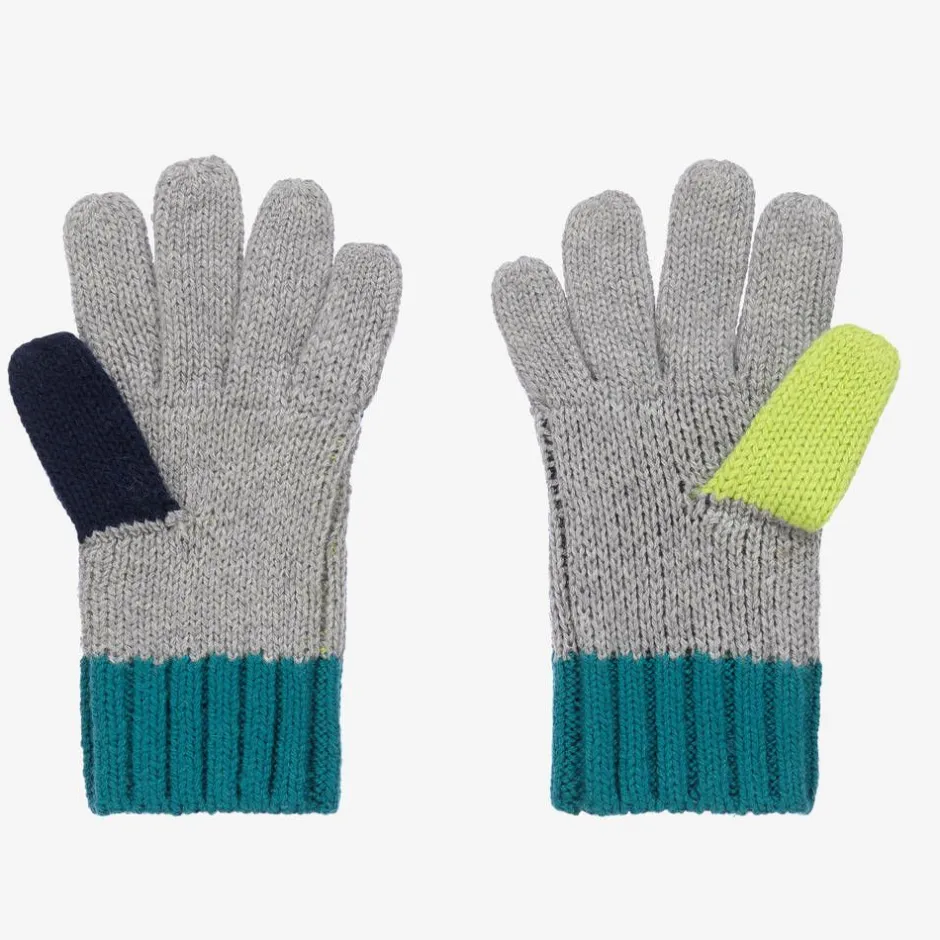 Boboli Boys Grey Dinosaur Gloves Best