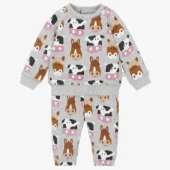 Stella McCartney Kids Boys Grey Farm Animal Tracksuit Sale