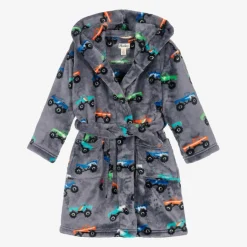 Hatley Boys Grey Fleece Dressing Gown Hot
