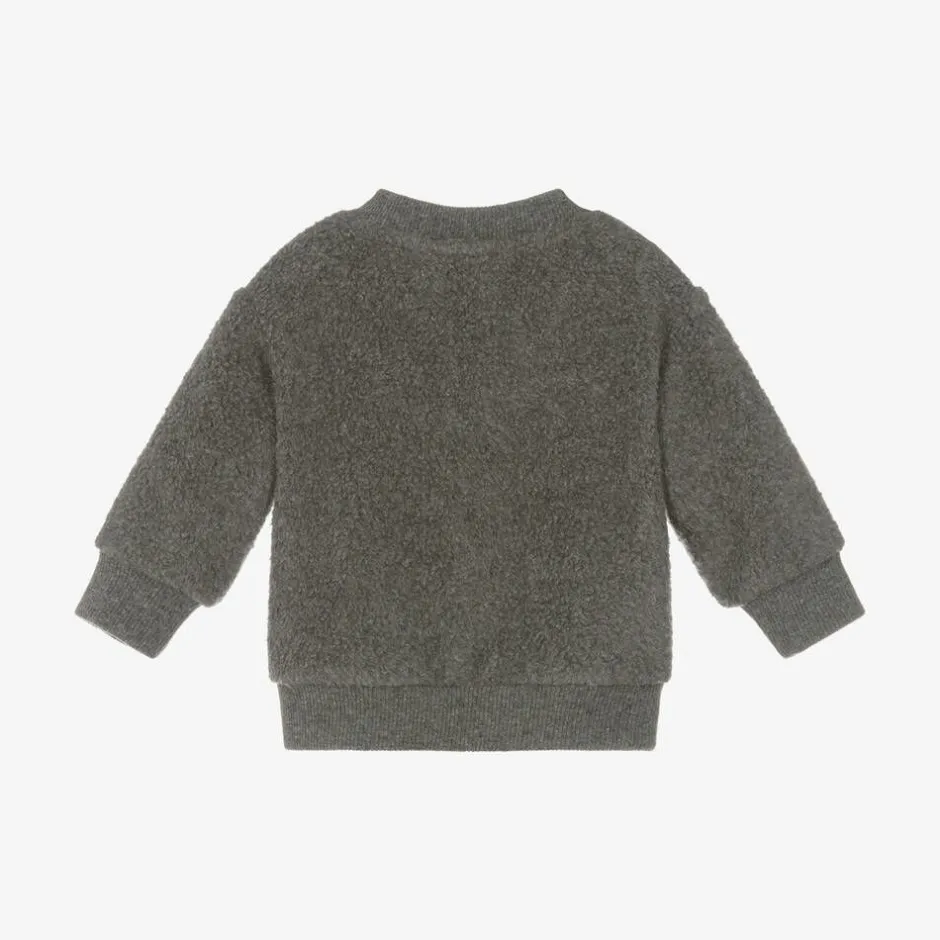 1 + in the family Boys Grey Fleece Zip-Up Top Clearance