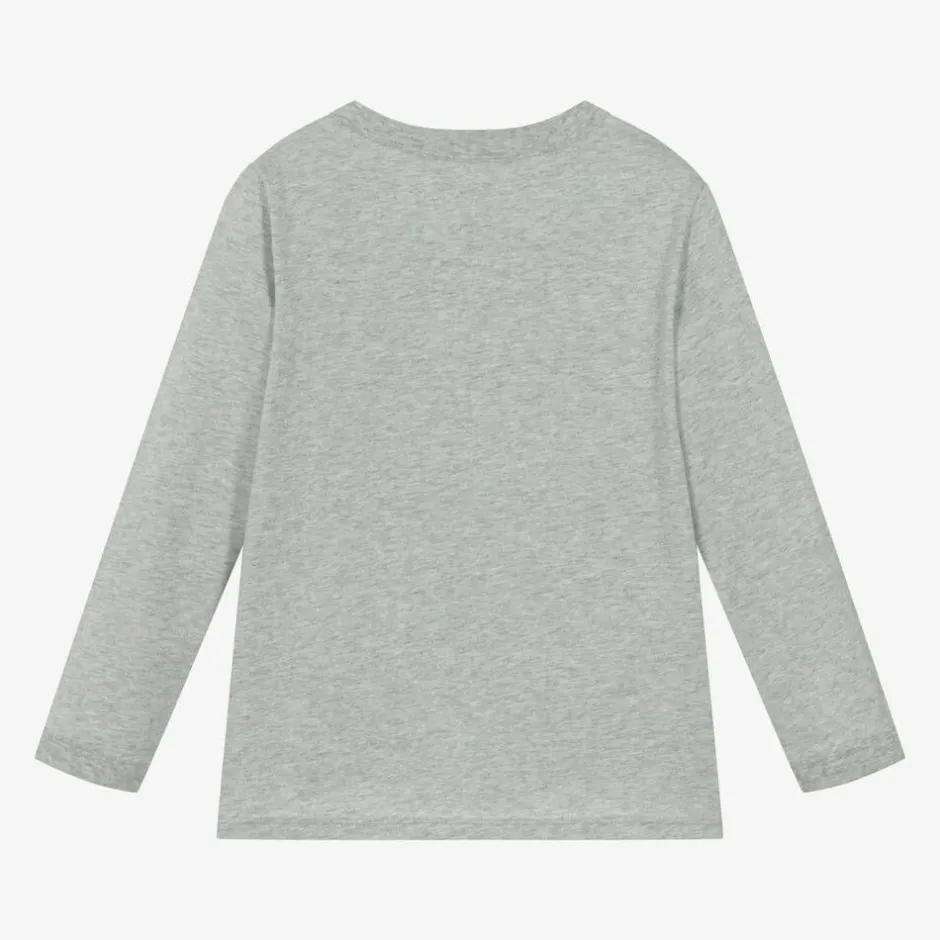 Stella McCartney Kids Boys Grey Horse Pocket Cotton Top Sale