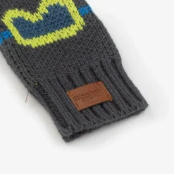 Boboli Boys Grey Knitted Gloves New
