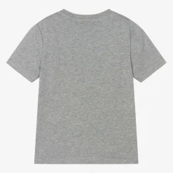KENZO KIDS Boys Grey Marl Cotton T-Shirt
