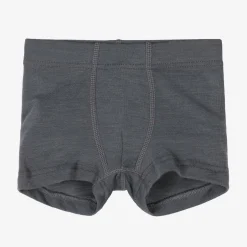 Joha Boys Grey Merino Wool & Silk Boxers Best