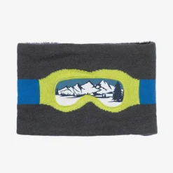 Boboli Boys Grey Ski-Themed Snood New