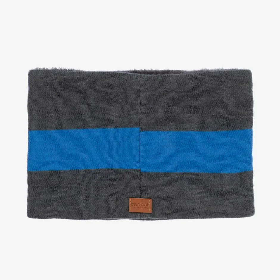 Boboli Boys Grey Ski-Themed Snood New