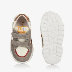 Falcotto by Naturino Boys Grey Suede Leather Velcro Trainers Online