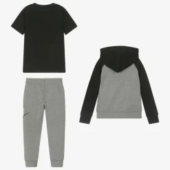 Nike Boys Grey Swoosh Tracksuit Set Online