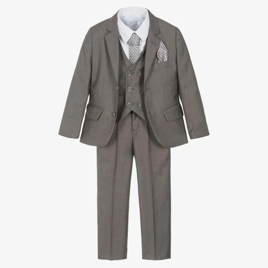 Beau KiD Boys Grey Trouser Suit Clearance
