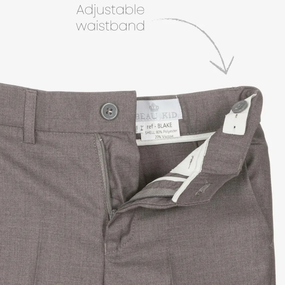 Beau KiD Boys Grey Trouser Suit Clearance