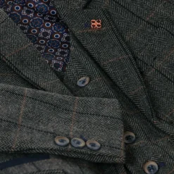 House of Cavani Boys Grey Tweed Albert Suit Outlet