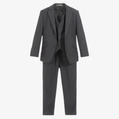 Romano Boys Grey Viscose Suit Hot