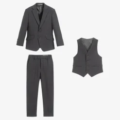 Romano Boys Grey Viscose Suit Hot