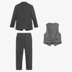 Romano Boys Grey Viscose Suit Hot