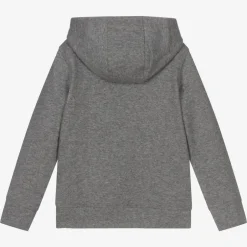 Nike Boys Grey Zip-Up Hooded Top Sale