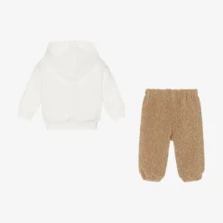 Il Gufo Boys Ivory & Beige Bouclé Tracksuit Clearance