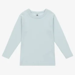 Petit Bateau Boys Ivory & Blue Cotton Tops (2 Pack) Sale