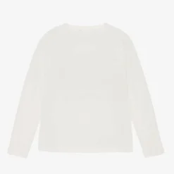 Mayoral Nukutavake Boys Ivory Cotton Basketball Top Outlet