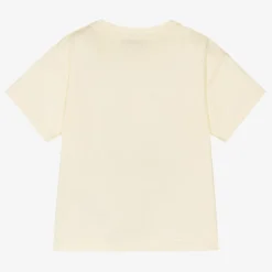 Gucci Boys Ivory Cotton Cats T-Shirt Online