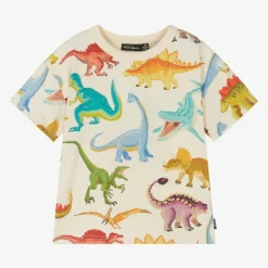 Rock Your Baby Boys Ivory Cotton Dinosaur T-Shirt Sale