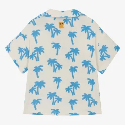 Rock Your Baby Boys Ivory Cotton Palm Tree Shirt Best