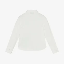 Emporio Armani Boys Ivory Cotton Piqué Shirt