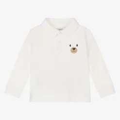 Mayoral Boys Ivory Cotton Polo Shirt Online