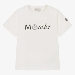 Moncler Enfant Boys Ivory Cotton T-Shirt Best