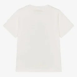 Moncler Enfant Boys Ivory Cotton T-Shirt Best