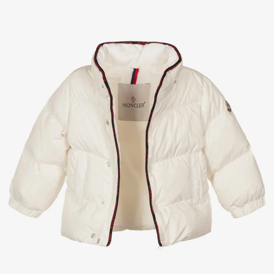 Moncler Enfant Boys Ivory Down Padded Jacket