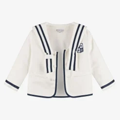 Beatrice amp; George Boys Ivory Herringbone Sailor Shorts Suit Sale