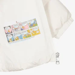 Moncler Enfant Boys Ivory Hooded Joe Down Coat Clearance