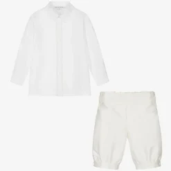 Beatrice amp; George Boys Ivory Knickerbocker Shorts Set Clearance