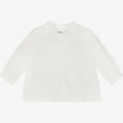 Bonpoint Boys Ivory Linen Shirt