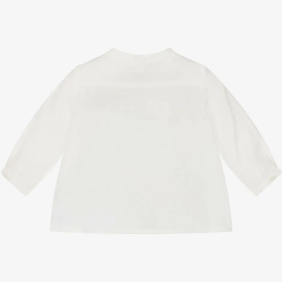 Bonpoint Boys Ivory Linen Shirt