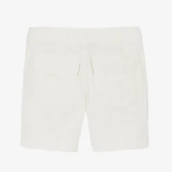 Tommy Hilfiger Boys Ivory Organic Cotton Shorts AncientWhite Online