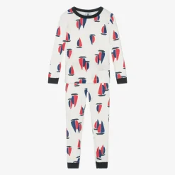 Petit Bateau Boys Ivory Organic Cotton Pyjamas New