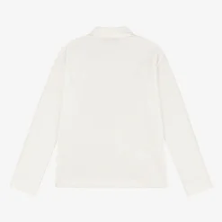 Roberto Cavalli Boys Ivory RC Monogram Cotton Polo Shirt Online